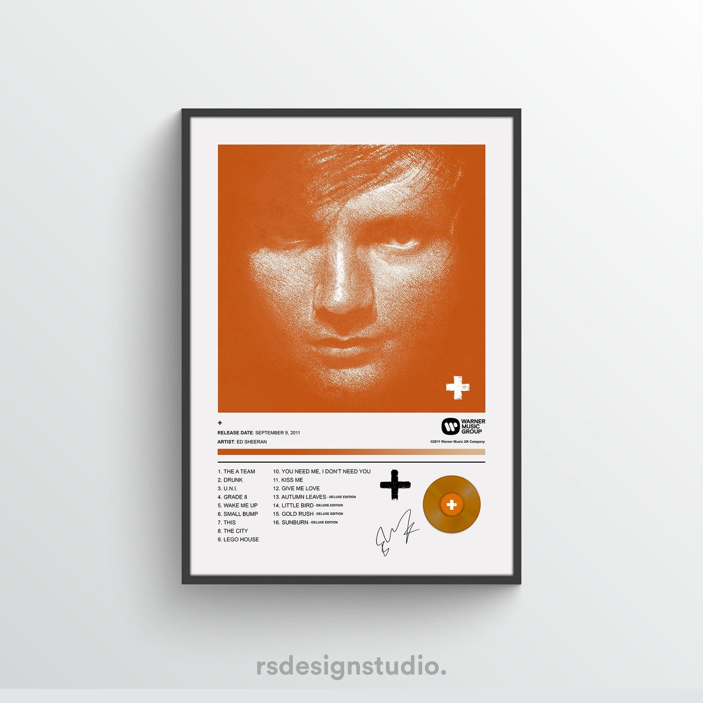 Ed Sheeran PLUS Album Poster