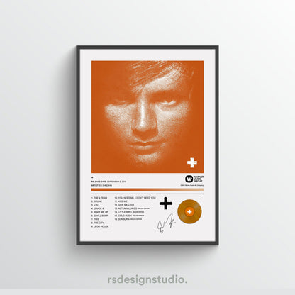 Ed Sheeran PLUS Album Poster
