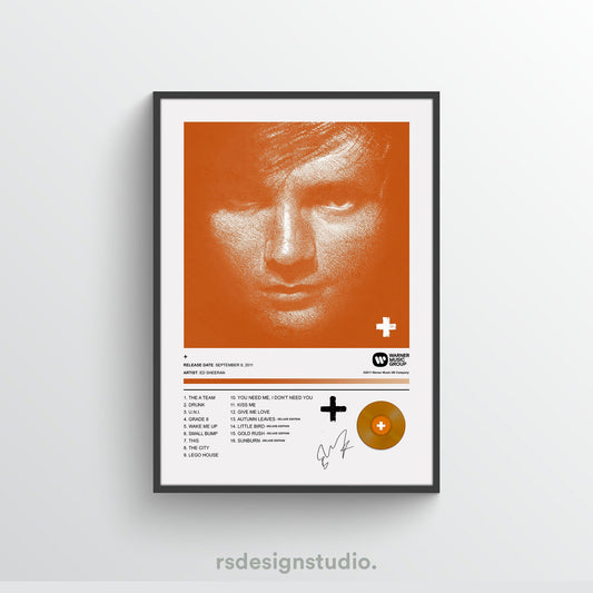 Ed Sheeran PLUS Album Poster