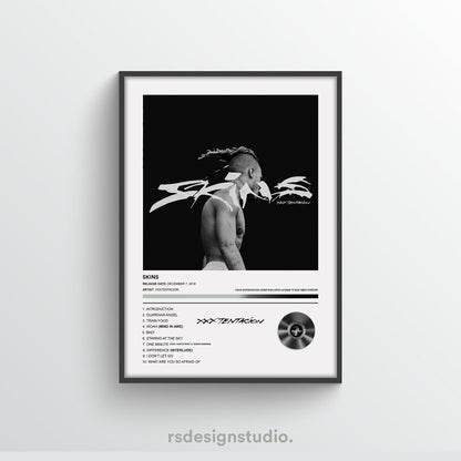 XXXTENTACION Skins Album Poster - rsdesignstudio