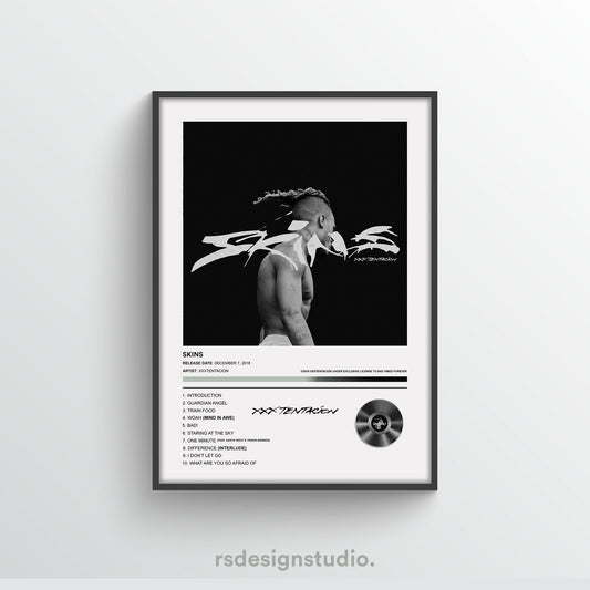 XXXTENTACION Skins Album Poster - rsdesignstudio