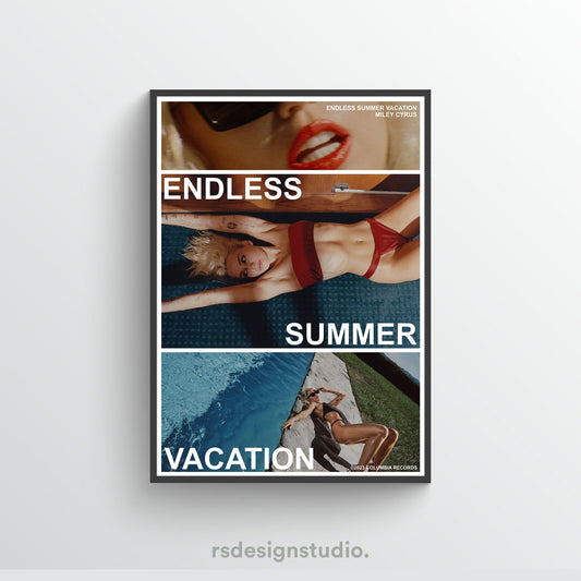 Miley Cyrus ENDLESS SUMMER VACATION Poster