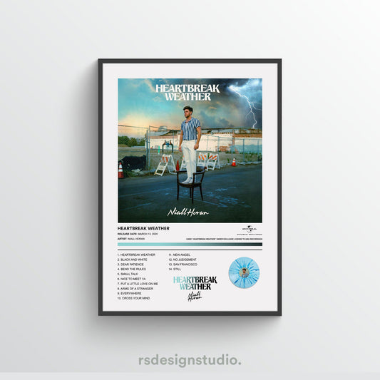 Niall Horan HEARTBREAK WEATHER Album Poster