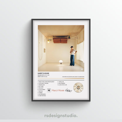 Harry Styles Harry's House Album Poster - rsdesignstudio