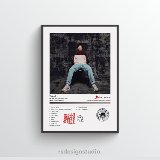 Louis Tomlinson WALLS Album Poster