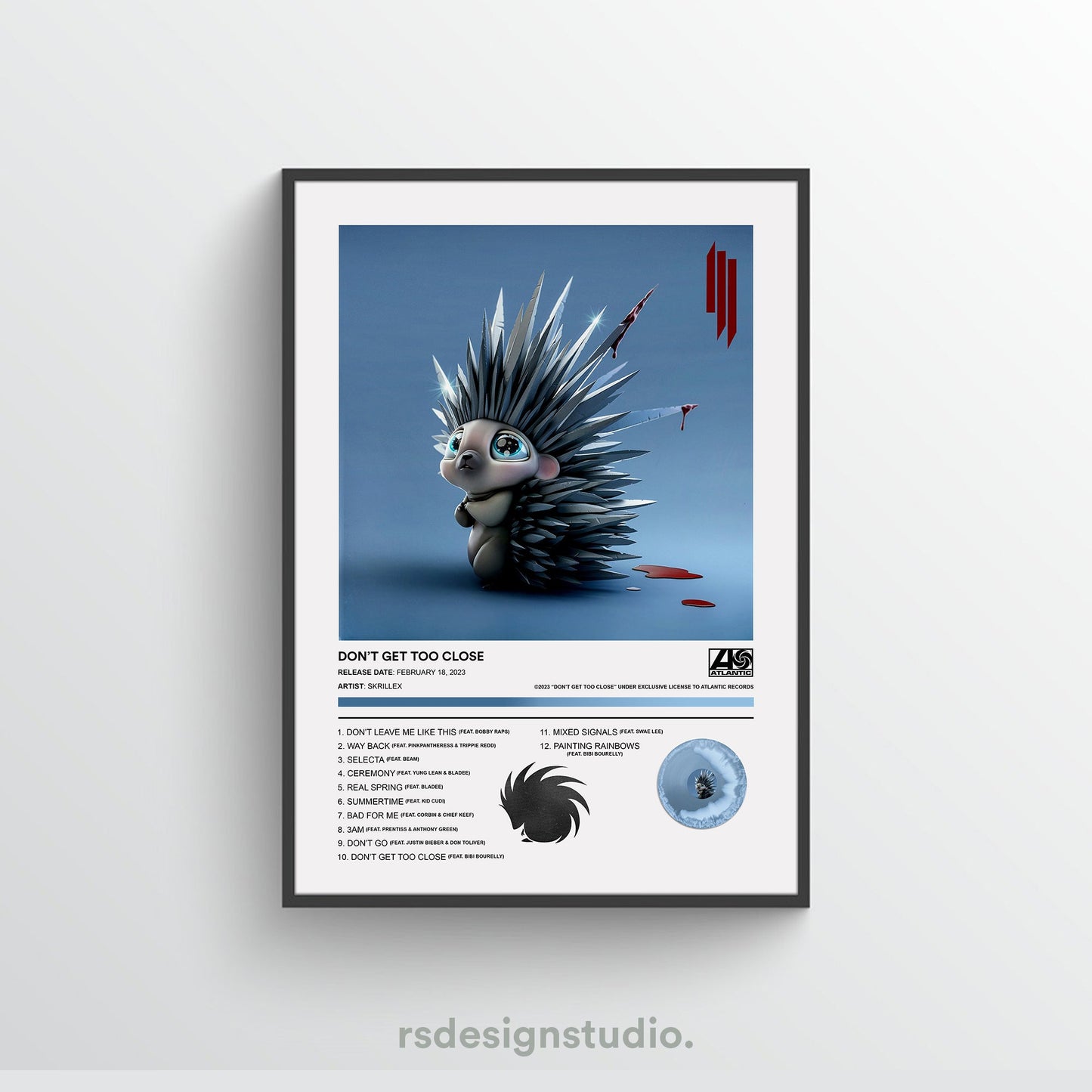 Skrillex DON'T GET TOO CLOSE Album Poster