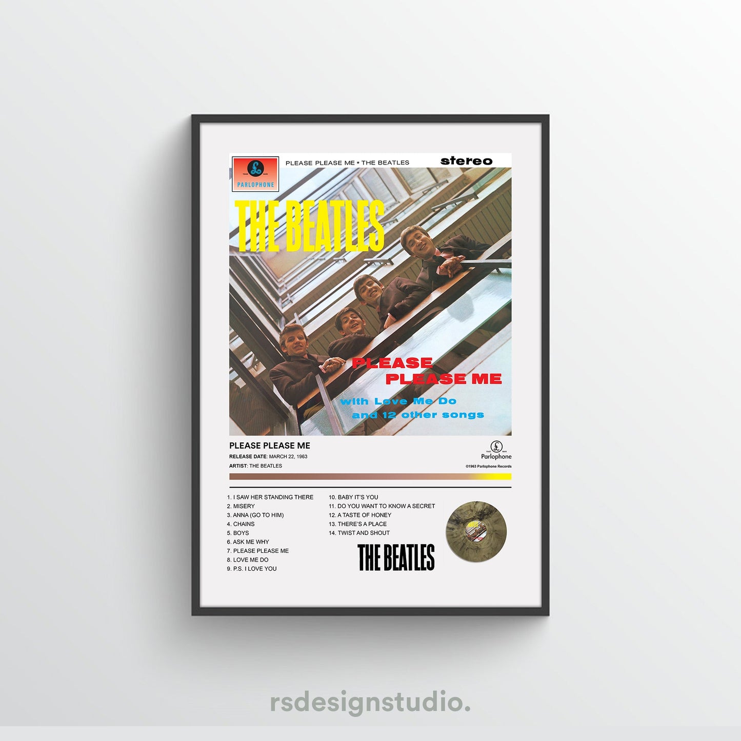 The Beatles PLEASE PLEASE ME Album Poster