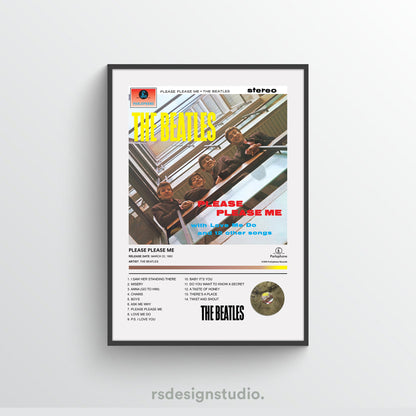 The Beatles PLEASE PLEASE ME Album Poster