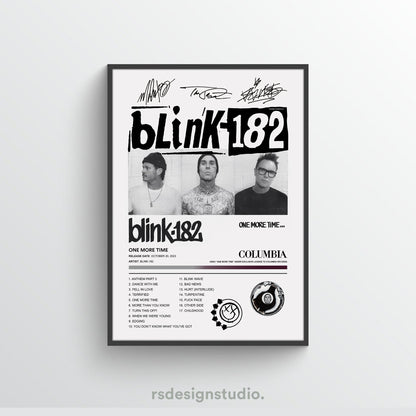 Blink-182 ONE MORE TIME Album Poster