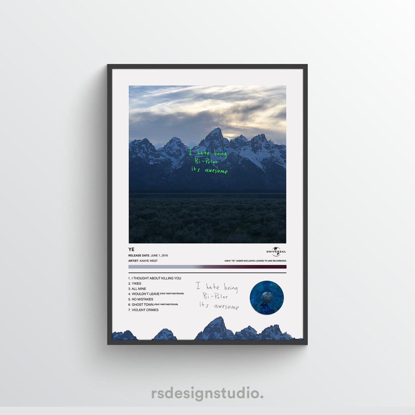 Kanye West YE Album Poster