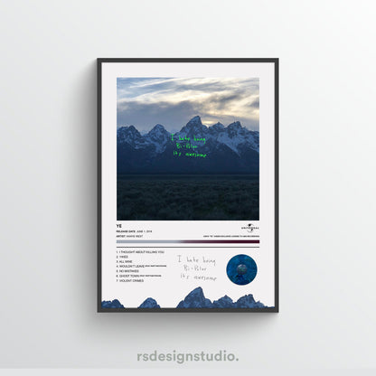 Kanye West YE Album Poster