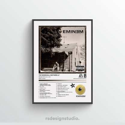 Eminem THE MARSHALL MATHERS LP Album Poster