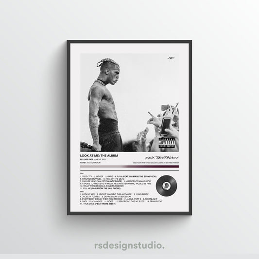 XXXTENTACION LOOK AT ME Album Poster