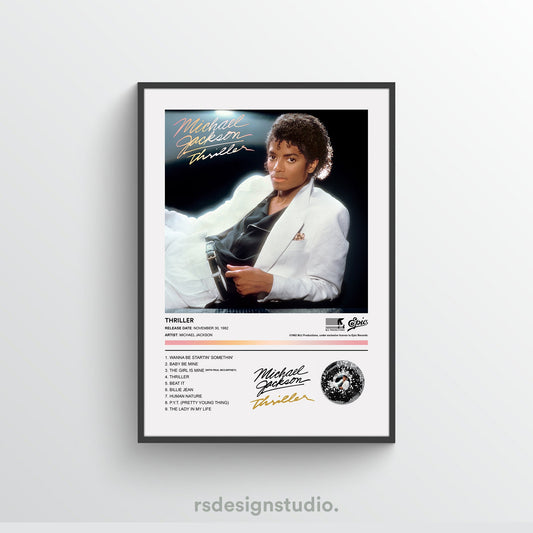 Michael Jackson THRILLER Album Poster