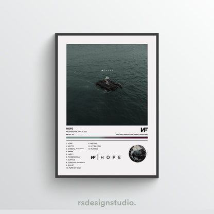NF HOPE Album Poster
