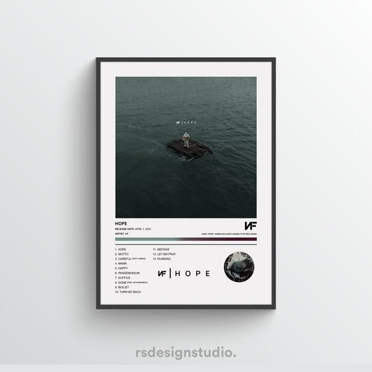 NF HOPE Album Poster