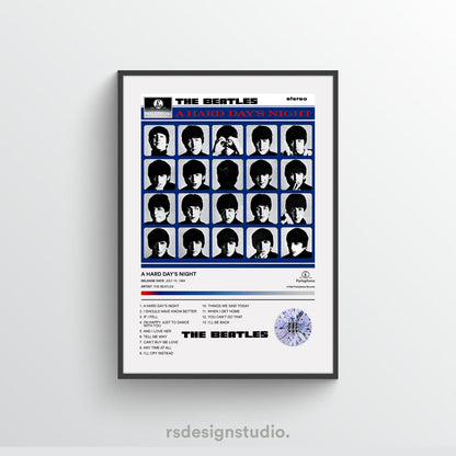 The Beatles A HARD DAY'S NIGHT Album Poster