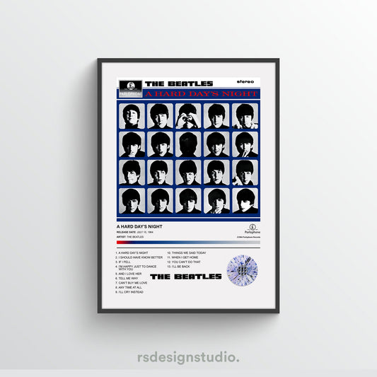 The Beatles A HARD DAY'S NIGHT Album Poster