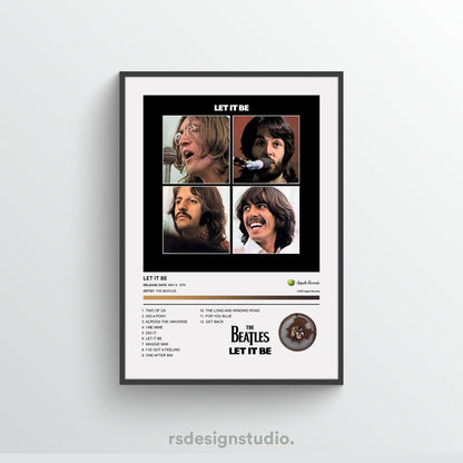 The Beatles LET IT BE Album Poster