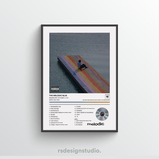 Baby Keem The Melodic Blue Album Poster - rsdesignstudio