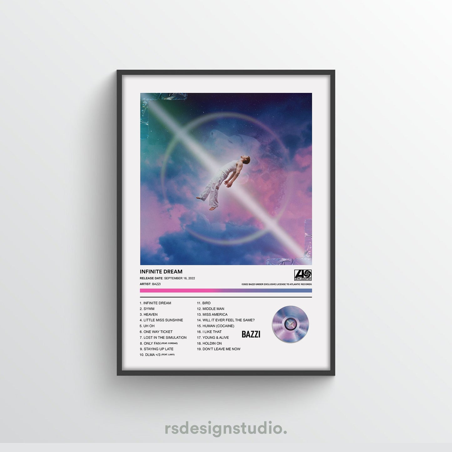 Bazzi Infinite Dream Album Poster