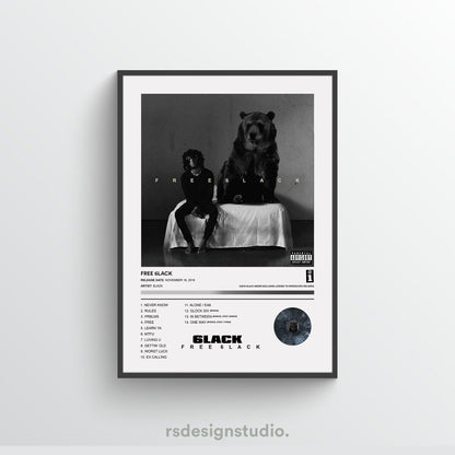 6LACK FREE 6LACK Album Poster