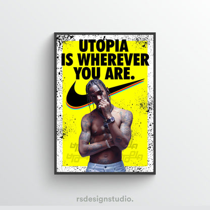 Travis Scott UTOPIA Nike Poster