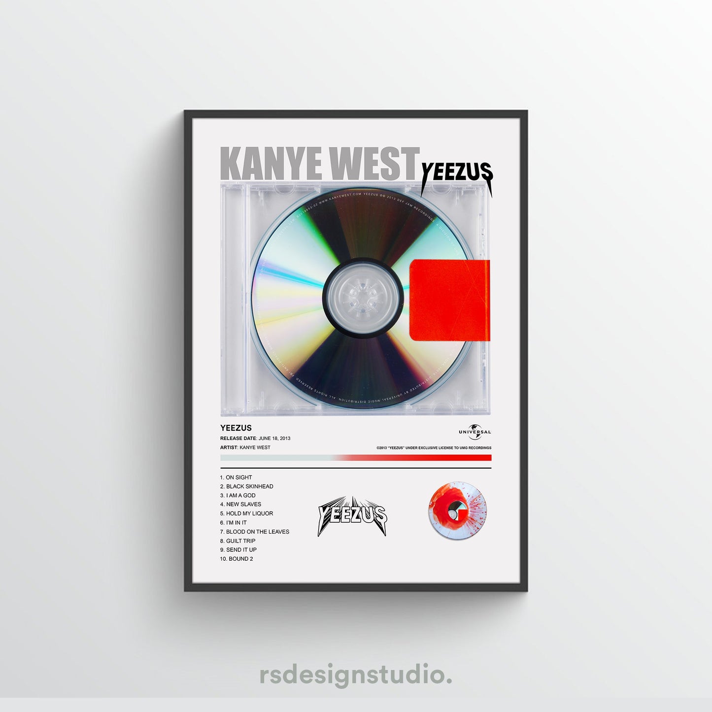 Kanye West YEEZUS Album Poster