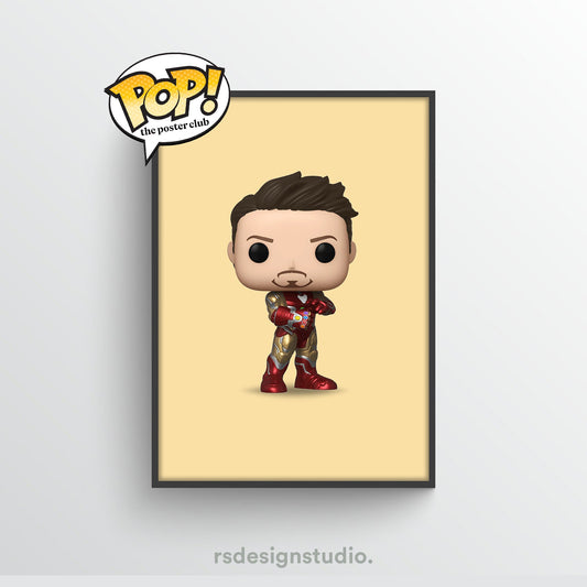 Avengers Iron Man Funko Pop Poster - rsdesignstudio