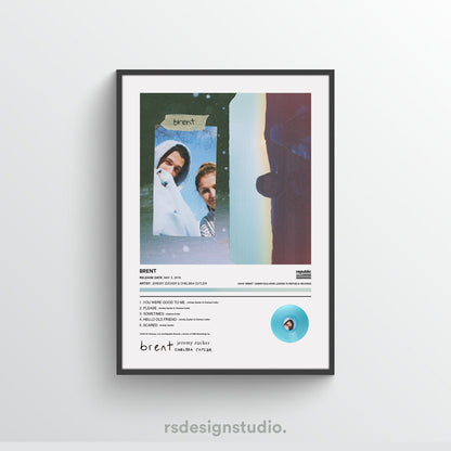 Jeremy Zucker & Chelsea Cutler BRENT Album Poster