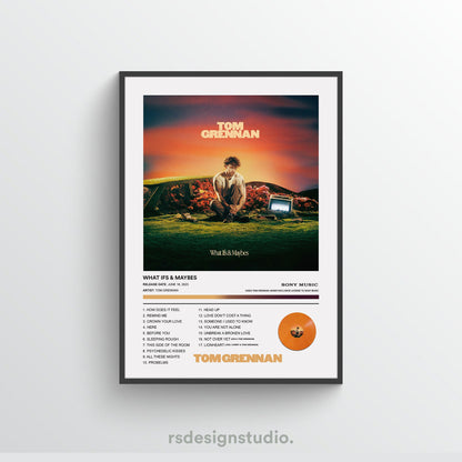 Tom Grennan WHAT IFS & MAYBES Album Poster