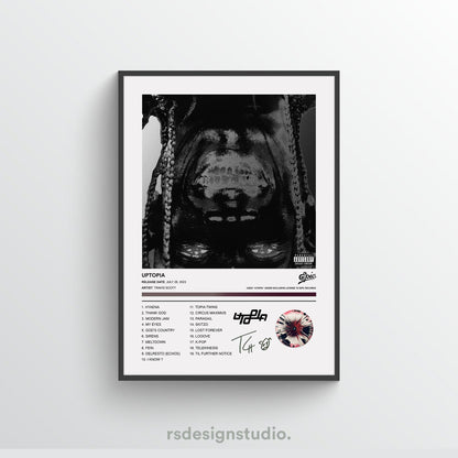 Travis Scott UTOPIA (ALT COVER) Album Poster