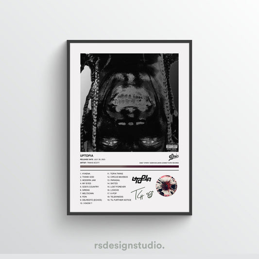 Travis Scott UTOPIA (ALT COVER) Album Poster