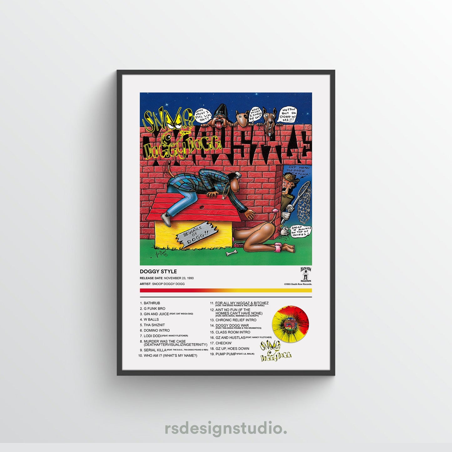 Snoop Dogg DOGGY STYLE Album Poster