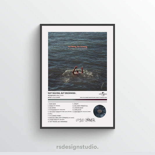 Loyle Carner NOT WAVING, BUT DROWNING Album Poster
