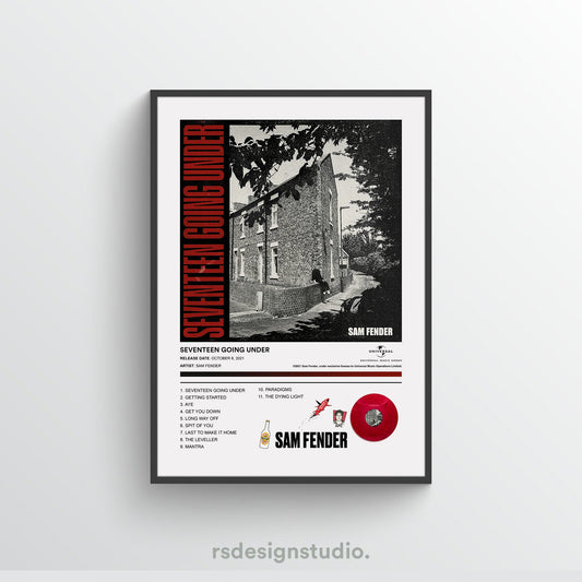 Sam Fender SEVENTEEN GOING UNDER Album Poster