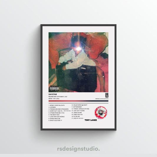 Tory Lanez DAYSTAR Album Poster