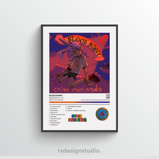 Chloe Moriondo BLOOD BUNNY Album Poster