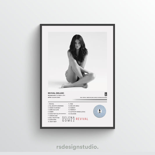Selena Gomez REVIVAL Album Poster