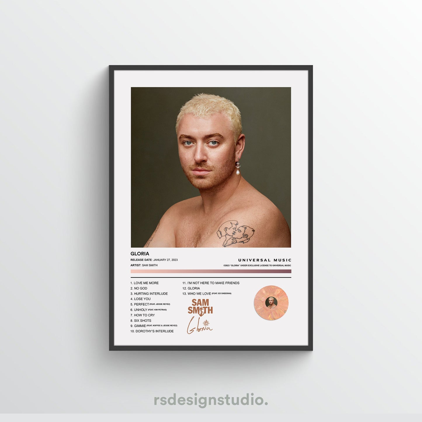 Sam Smith GLORIA Album Poster