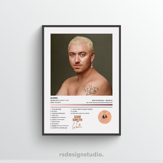 Sam Smith GLORIA Album Poster
