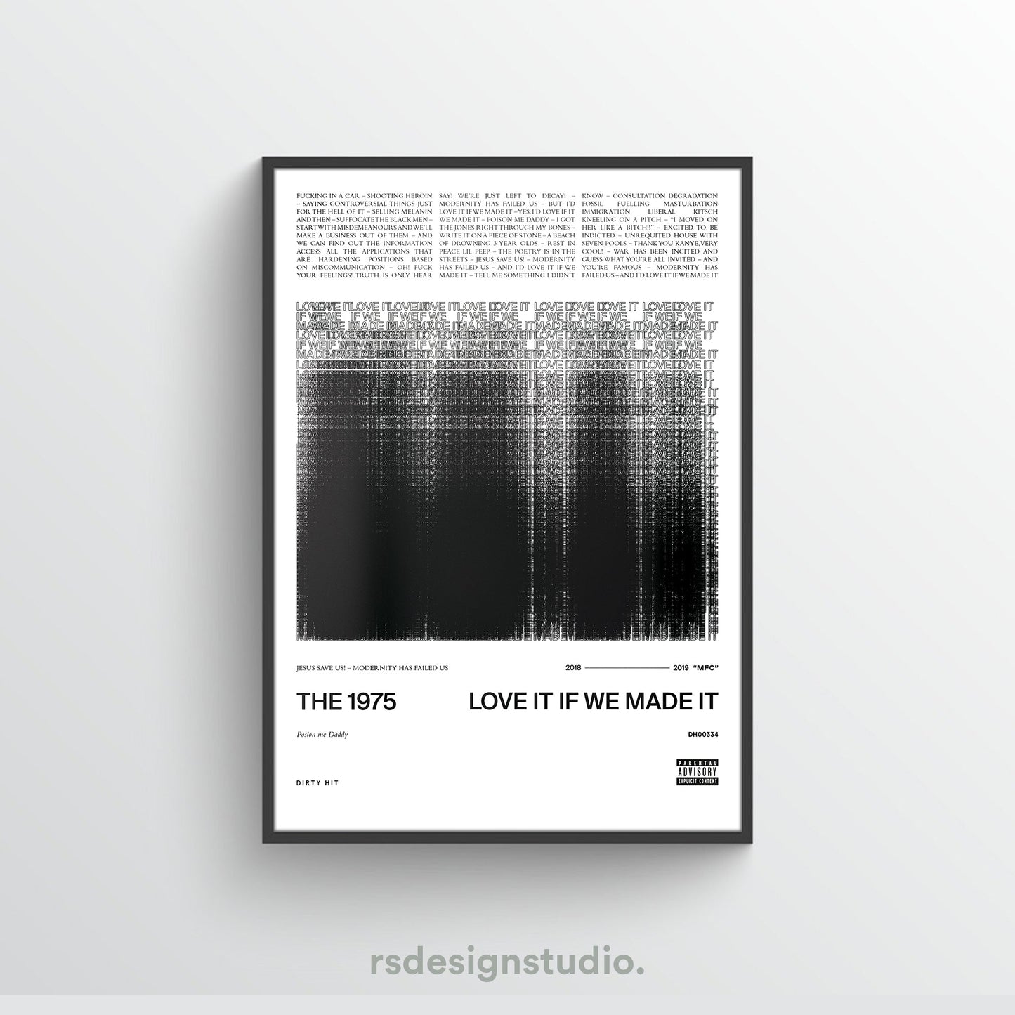 The 1975 Love It If We Made It Poster