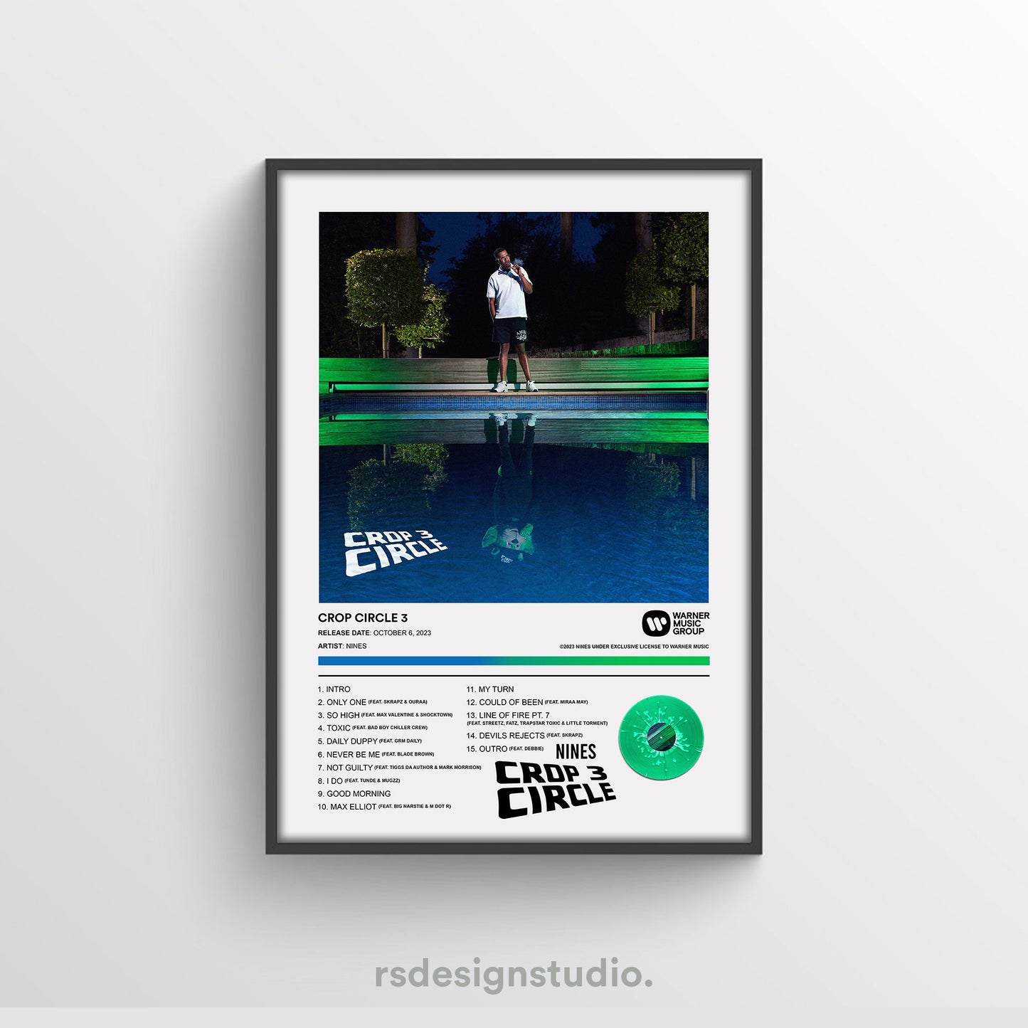 NINES CROP CIRCLE 3 Album Poster