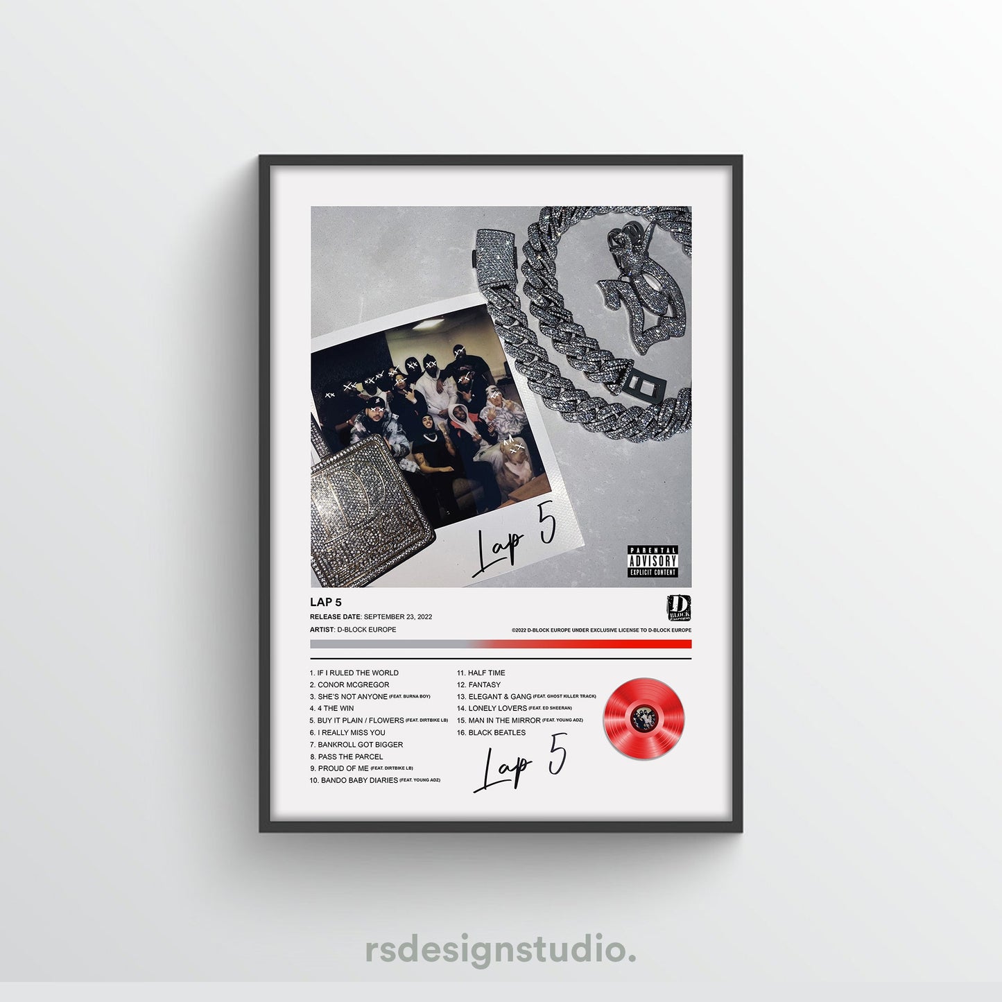 D-Block Europe Lap 5 Album Poster