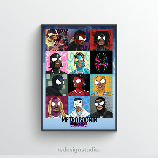 Metro Boomin SPIDER-MAN ACROSS THE SPIDER-VERSE Comic Poster