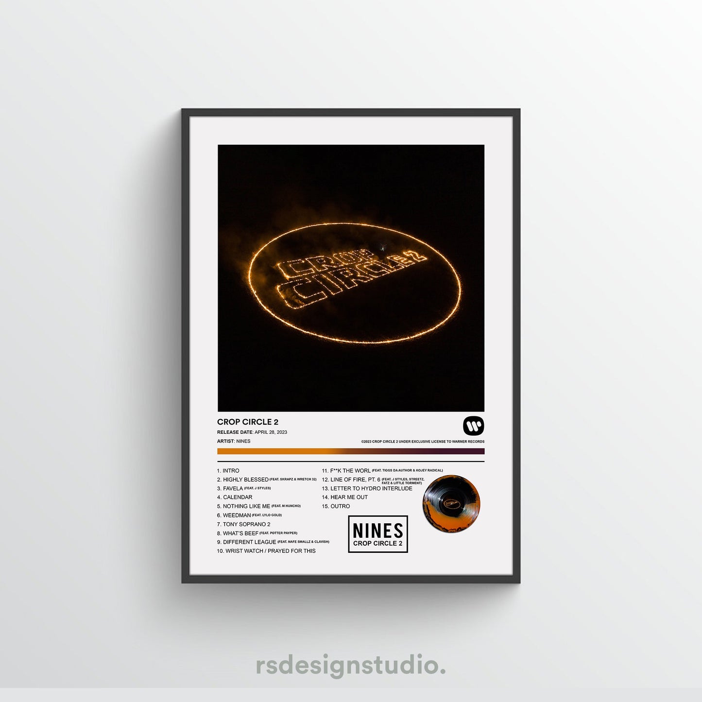 NINES CROP CIRCLE 2 Album Poster