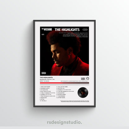The Weeknd THE HIGHLIGHTS Album Poster