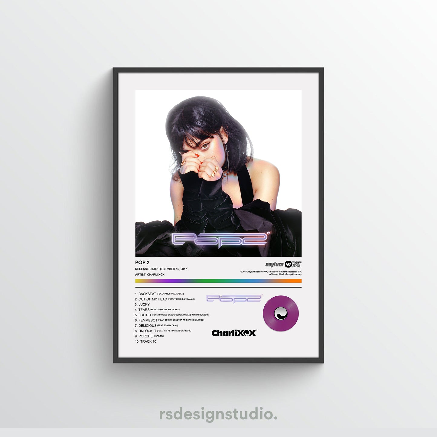 Charli XCX POP 2 Album Poster