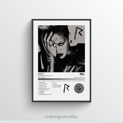 Rihanna RATED R Album Poster