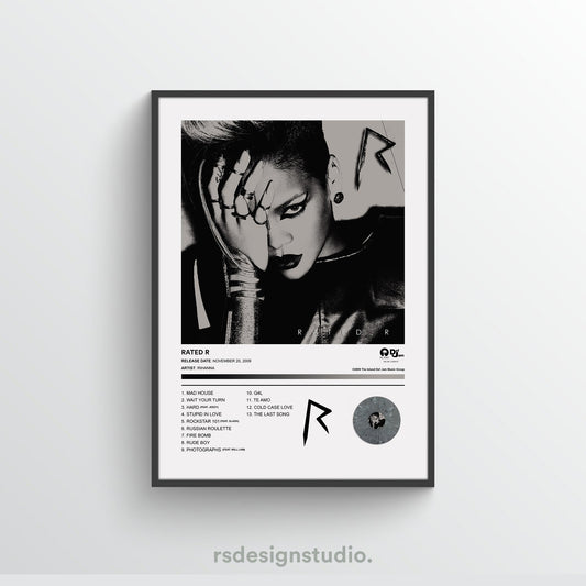 Rihanna RATED R Album Poster